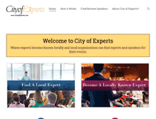 Tablet Screenshot of cityofexperts.com